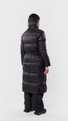 Women's Eldey Down Coat Dark Bay model-women