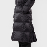Women's Eldey Down Coat Dark Bay model-women