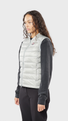 Women's Keilir Down Vest Grey Sky model-women