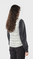 Women's Keilir Down Vest Grey Sky model-women