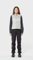 Women's Keilir Down Vest Grey Sky model-women