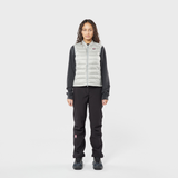 Women's Keilir Down Vest Grey Sky model-women